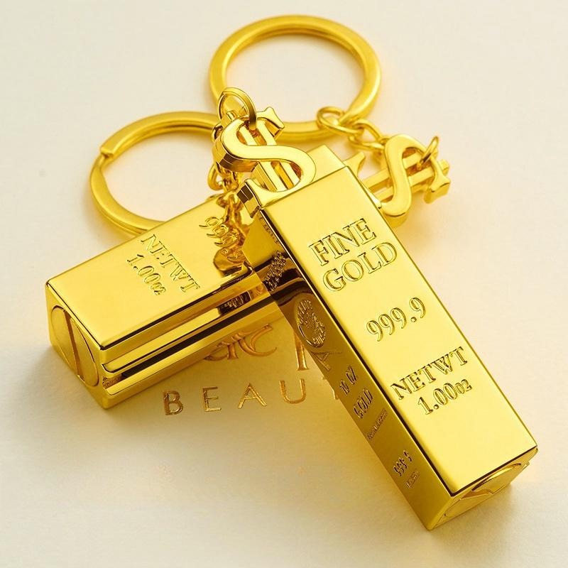(2-Pack)Gold Bar Permanent Lighter  - Small Match Sticks, Multi-Function Metal Kerosene Lighter, Mini Portable Igniter
