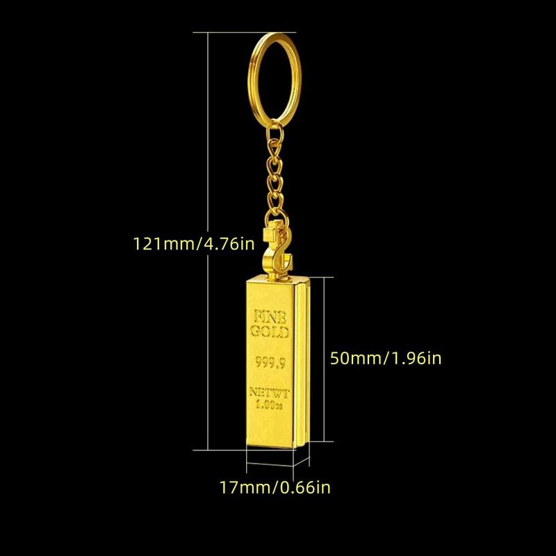 (2-Pack)Gold Bar Permanent Lighter  - Small Match Sticks, Multi-Function Metal Kerosene Lighter, Mini Portable Igniter