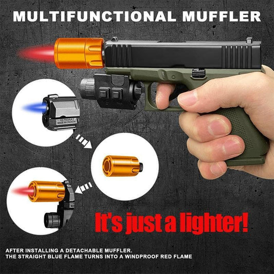 Windproof Butane Lighter Refillable Torch Lighter for Cooking and Daily Use, Father's Day Gift, Outdoor Fun Kitchen Metal Utensils