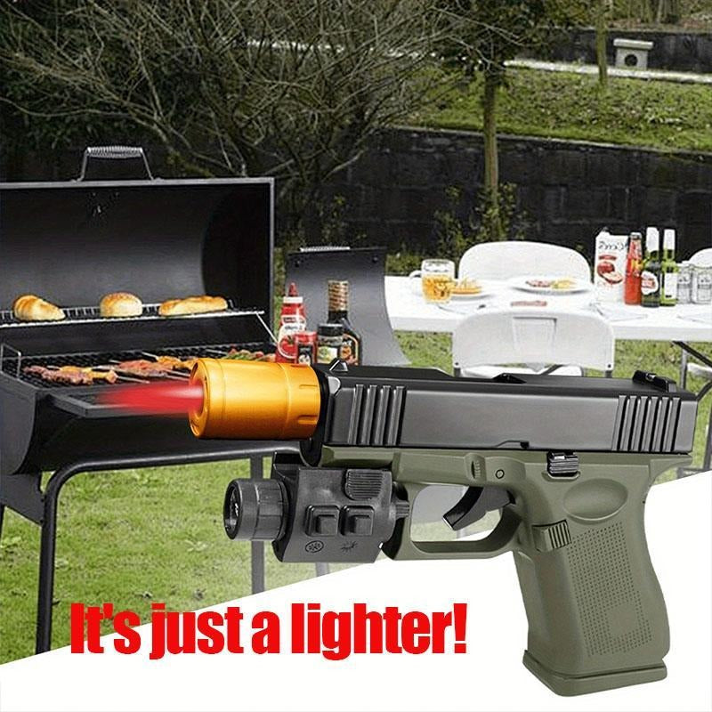 Windproof Butane Lighter Refillable Torch Lighter for Cooking and Daily Use, Father's Day Gift, Outdoor Fun Kitchen Metal Utensils